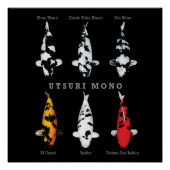 Elegantes Koi Fish Poster - Zeitloser und künstler (Vorderseite)