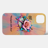 "Elegantes Kompassrosendesign" Case-Mate iPhone Hülle (Rückseite (Horizontal))