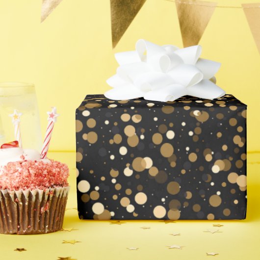 Elegantes Konfetti-Fliesenmuster Geschenkpapier (Geburtstagsparty)