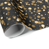 Elegantes Konfetti-Fliesenmuster Geschenkpapier (Rolleneckpunkt)