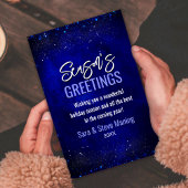 Elegantes königsblaues Imitat Glitzer Weihnachten