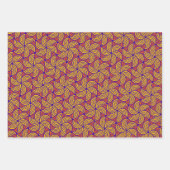 Elegantes, konzentrisches Zirkelmuster Geschenkpapier Set (Vorderseite)