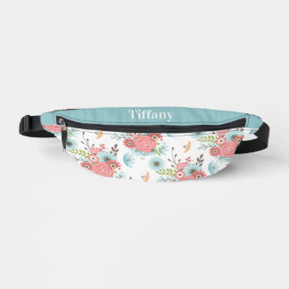 Elegantes Korallenmuster und Blumenmuster Personal Bauchtasche