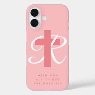 Elegantes Korallenrosa iPhone 16 Hülle