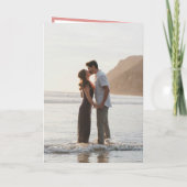 Elegantes Korallenrosa Monogramm Moderne Hochzeit Einladung (Rückseite)