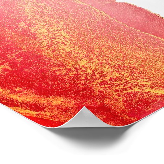 Elegantes Korallenrosa Seekarte Poster (Ecke)