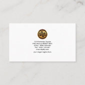 Elegantes kreatives grünes Trapez schiebt Visitenkarte (Rückseite)