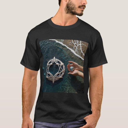 Elegantes Krebsdesign | Zodiac Sign T-Shirt (Vorderseite)