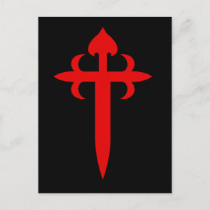 Elegantes Kreuz des heiligen Jakobus Postkarte