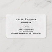 Elegantes Kreuz mit rosa Blume Visitenkarte (Rückseite)