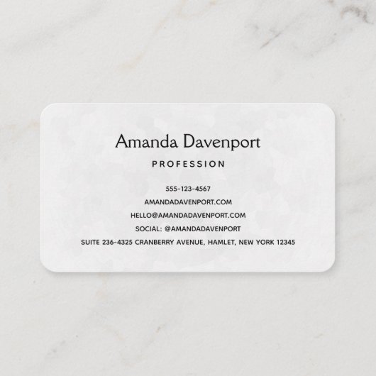 Elegantes Kreuz mit rosa Blume Visitenkarte (Rückseite)