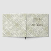 Elegantes Kritzelmuster Gästebuch (Voll)