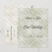 Elegantes Kritzelmuster Postkarte (Vorne/Hinten)