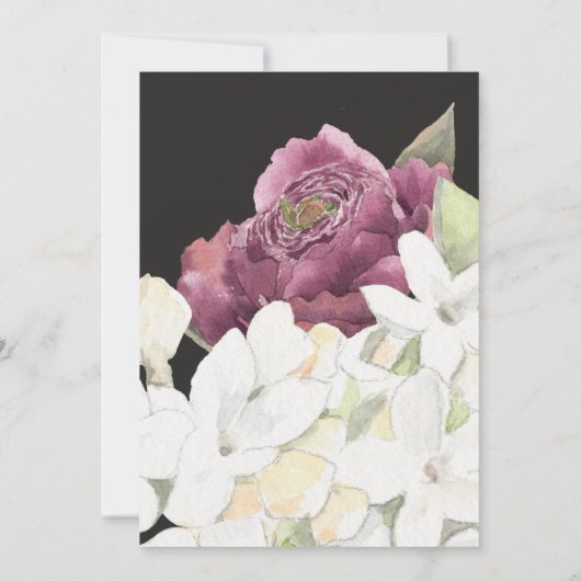 Elegantes Kuchen 50. Geburtstagsfeier (Rückseite)