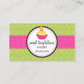 Elegantes Kuchen-Backen Visitenkarte (Vorderseite)