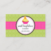 Elegantes Kuchen-Backen Visitenkarte (Vorderseite)