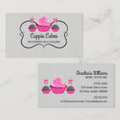 Elegantes Kuchen-Kuchen-Pop-Backen Visitenkarte (Vorne/Hinten)