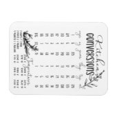 Elegantes Küchen-Umrechnungstabelle mit Sage Magne Magnet (Horizontal)