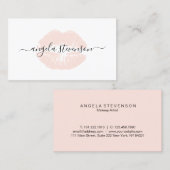 Elegantes Küken erröten rosa Visitenkarte (Vorne/Hinten)