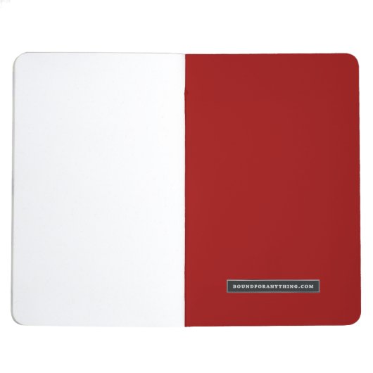 Elegantes kundenspezifisches Monogramm-Vintage Taschennotizbuch (Innenansicht Hinten)