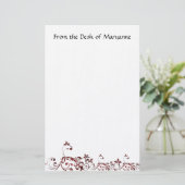 Elegantes kundenspezifisches stationäres briefpapier (Stehend Vorderseite)