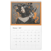 Elegantes Kunstdesign Kalender (Feb 2027)