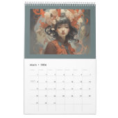 Elegantes Kunstdesign Kalender (Mär 2026)