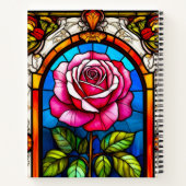 Elegantes Kunstgewerbe einer dynamischen Rose Notizblock (Rückseite)