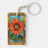 Elegantes Kunstgewerbe Schlüsselanhänger (Rückseite)