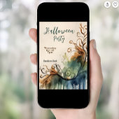 Elegantes künstlerisches Halloween-Party Einladung