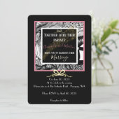 Elegantes künstlerisches Schwarz-weißes Gold und s (Stehend Vorderseite)