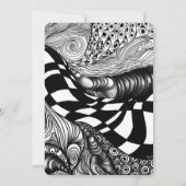 Elegantes künstlerisches Schwarz-weißes Gold und s (Rückseite)