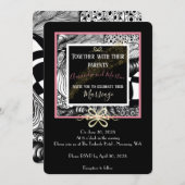 Elegantes künstlerisches Schwarz-weißes Gold und s (Vorne/Hinten)