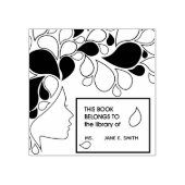 Elegantes Kunstmuseum Das Personalisierte Buchzeic Gummistempel (Prägung)