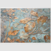 Elegantes Kupfer-Botanisches Gewebepapier Seidenpapier (Vorderseite)