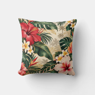 Elegantes Kupfer-Gold-Herbstlaub Botanisches Muste Kissen