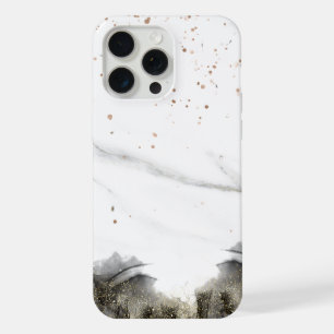Elegantes Kupfer   Mädchenhaftes Roségold-Marmor iPhone 15 Pro Max Hülle
