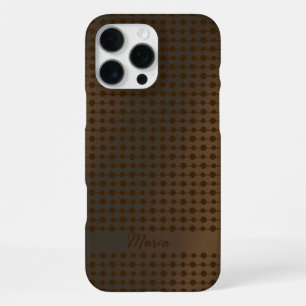 Elegantes Kupfer-Metall-Punkte-Linien-Muster mit i iPhone 16 Pro Max Hülle