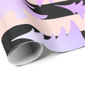 Elegantes Kupfer-Rose-Weihnachtsbaummuster Geschenkpapier (Rolleneckpunkt)