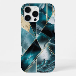 Elegantes Kupfer   Weiblich Opulenter Teal Gold Ge iPhone 16 Pro Max Hülle