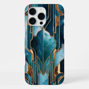 Elegantes Kupfer Weibliche opulente Türkisgold-C iPhone 16 Pro Max Hülle