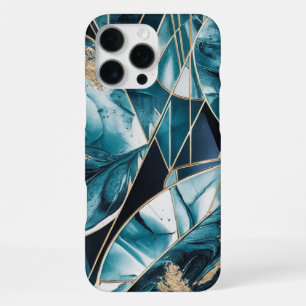 Elegantes Kupfer   Weibliche opulente Türkisgoldge iPhone 16 Pro Max Hülle