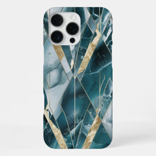 Elegantes Kupfer Weibliches Opulentes Teal Gold iPhone 16 Pro Max Hülle