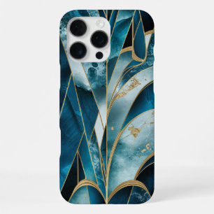 Elegantes Kupfer Weibliches Opulentes Teal Gold iPhone 16 Pro Max Hülle
