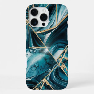Elegantes Kupfer Weibliches Opulentes Teal Gold iPhone 16 Pro Max Hülle