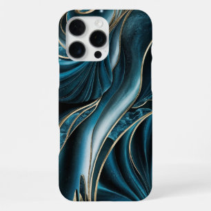 Elegantes Kupfer Weibliches Opulentes Teal Gold iPhone 16 Pro Max Hülle