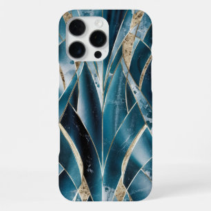 Elegantes Kupfer   Weibliches Opulentes Teal Gold iPhone 16 Pro Max Hülle