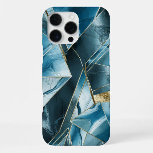 Elegantes Kupfer   Weibliches opulentes Teal-Gold- iPhone 16 Pro Max Hülle