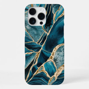 Elegantes Kupfer   Weibliches Opulentes Teal Gold iPhone 16 Pro Max Hülle