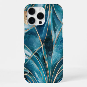 Elegantes Kupfer Weibliches Opulentes Teal Gold iPhone 16 Pro Max Hülle